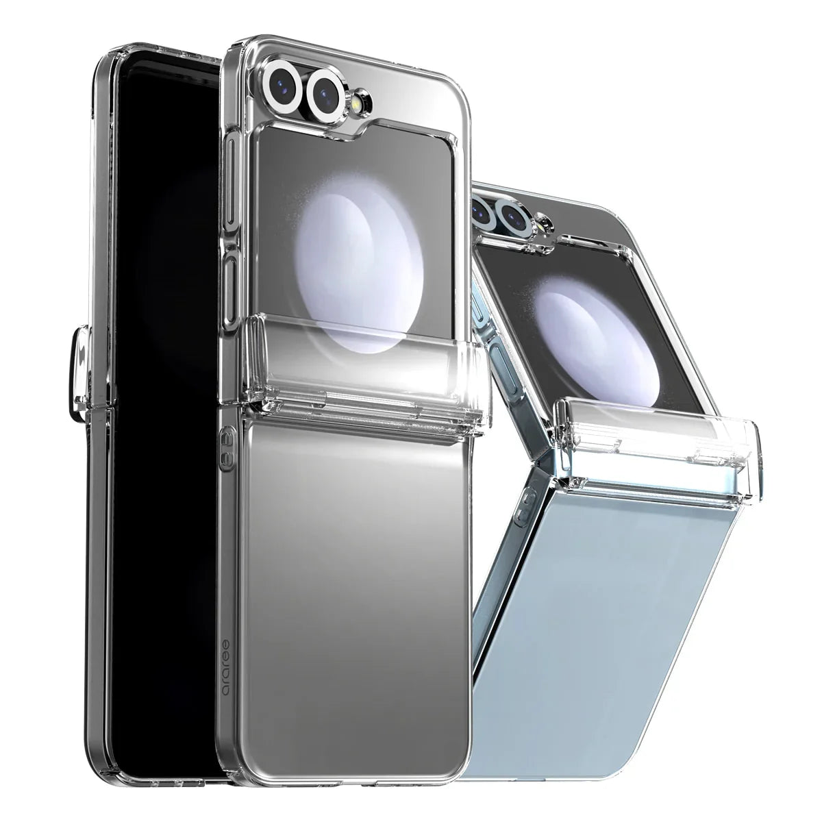 Araree Samsung Z Flip 6 Nukin 360 Case - Clear - Tashqila Araree Samsung Z Flip 6 Nukin 360 Case - Clear - Tashqila